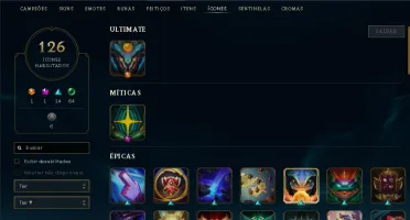 CONTA DE LOL GOLD 3, MAIN ADC, 1 ULTIMATE, 5 LENDARIAS.