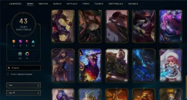 CONTA DE LOL GOLD 3, MAIN ADC, 1 ULTIMATE, 5 LENDARIAS.