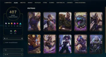 Esmeralda 4 com TODOS os Champs e 407 Skins +2 Raras