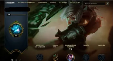 CONTA LVL 30, UNRANKED, 16 CHAMP, 3 SKINS