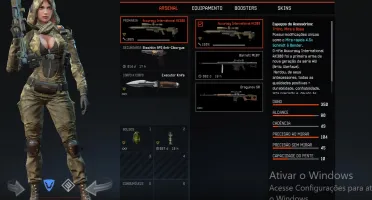 Vendo conta Warface com CZ Scorpion EVO 3 A1 e AX308