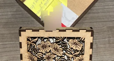 Focus Laser Kit 10 Caixas Mdf 10x10x5-3mm, Artesanato.