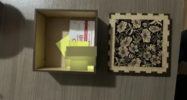 Focus Laser Kit 10 Caixas Mdf 10x10x5-3mm, Artesanato.