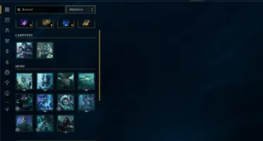 Ouro 4 com 40 Champs e 7 Skins + 11 Fragmentos