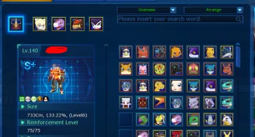 Conta Digimon master online NA Omega