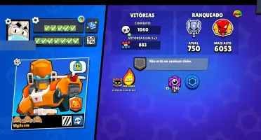 Conta iniciante brawl stars com | Lendário 1| 600 Win Streak