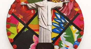 Quadrinho de Chita "Cristo Redentor"