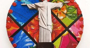 Quadrinho de Chita "Cristo Redentor"