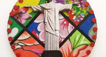 Quadrinho de Chita "Cristo Redentor"