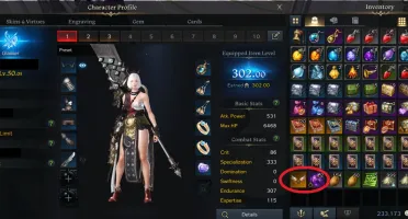 Conta Lost Ark  Level 50 Glaivier T1 302 Gear