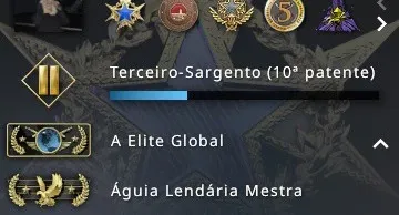 CONTA CSGO │ 11 MEDALHAS │ GLOBAL │ 3K HORAS