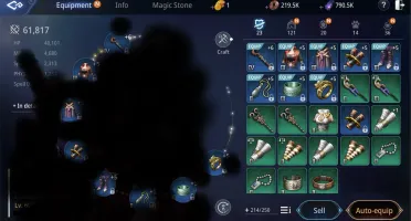 CONTA MIR4 SERVER NA32/LV60/ 62k forca/rank 2 mago/ 5 global