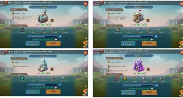 Conta Lords Mobile 64M - Bem adiantada pra t4