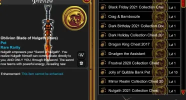 Conta aqw com varios rares