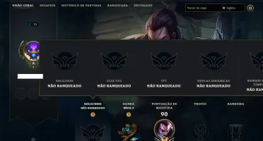 Unranked com 25 Champs e 6 Skins