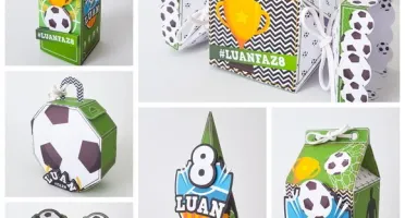 Kit 100 Lembrancinhas Futebol Personalizadas