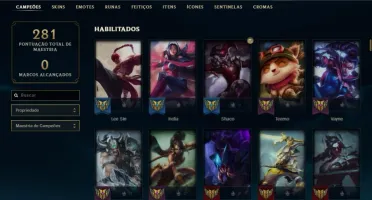CONTA PERFEITA 81 SKINS 86 CAMPEÕES E MUITO ESPÓLIO!