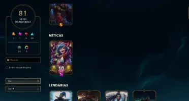 CONTA PERFEITA 81 SKINS 86 CAMPEÕES E MUITO ESPÓLIO!
