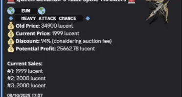 💎 Bot Throne and Liberty – Notificação de Leilão