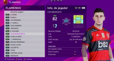 OptionFile PES 2020 PS4/PS5/PC 100% Atualizado Janeiro 2026