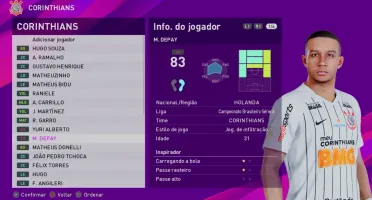 OptionFile PES 2020 PS4/PS5/PC 100% Atualizado Janeiro 2026