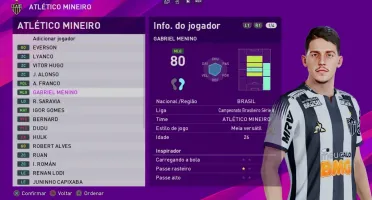 OptionFile PES 2020 PS4/PS5/PC 100% Atualizado Janeiro 2026