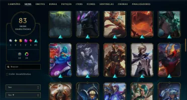 Unranked com 120 Champs e 83 Skins +2 Prestigios