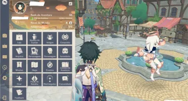Conta {AR 55} 8 5* contém Xiao e Lança de Jade; e todos 4*
