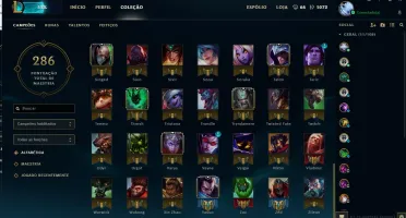 CONTA LEAGUE OF LEGENDS VÁRIAS SKINS LENDARIAS