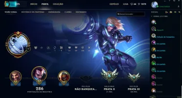 CONTA LEAGUE OF LEGENDS VÁRIAS SKINS LENDARIAS