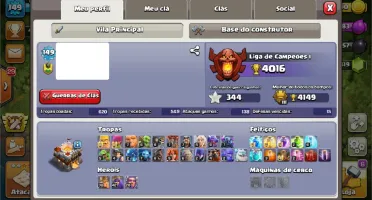 Conta Clash of Clans cv11 semi full