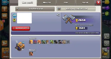 Conta Clash of Clans cv11 semi full