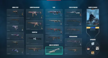 pra hj! conta valorant ouro 1com kuronami vandal + 37 skins