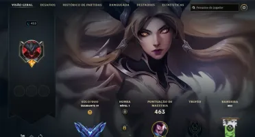 Conta diamante lvl 450+