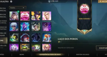 Conta Wild Rift 199 Skins Ahri Full