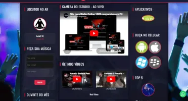 Site Web Rádio Responsivo Administrável Script Php 2026