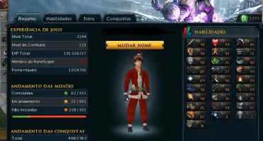 Conta RS3 13 anos 2244 Total lvl