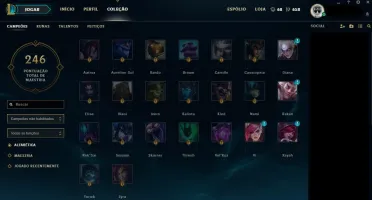 Conta de lol platina V , faltando 23 campeões