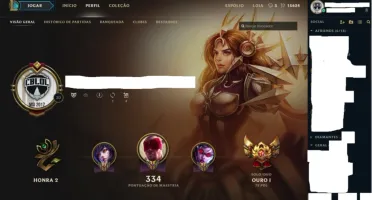 LEAGUE OF LEGENDS LV30 GOLD1 210 SKINS 20 RUNAS FULL HEROIS