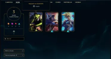 Conta prata 2 com 25 champs e 3 skins