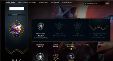 Conta prata 2 com 25 champs e 3 skins