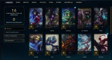 Conta prata 2 com 25 champs e 3 skins