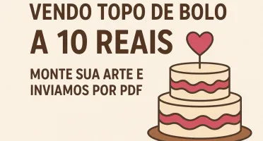 Topos de Bolo Personalizados por Apenas R$10! 🎉