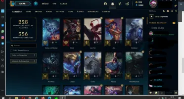 Conta Gold, 5 Skins Miticas 150 Prestígio 275 Skins