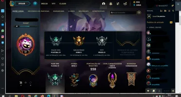 Conta Gold, 5 Skins Miticas 150 Prestígio 275 Skins