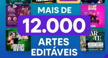 Pack com +12.000 Templates Editáveis no Canva