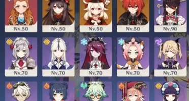 Genshin Impact - AR56 - 7 personagem 5* - 5 armas 5*