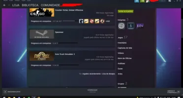Conta de CS GO MEDALHAS E 17 JOGOS