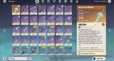 AR 55 (DILUC C1/VENTI/ALBEDO/CHILDE/GANYU/KEQUING/SKYWARD)