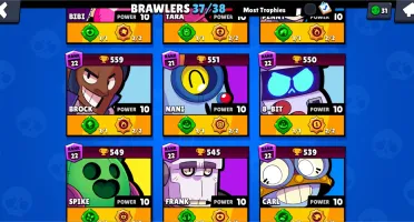 Brawl Stars - Recorde 21k - 37 brawlers full